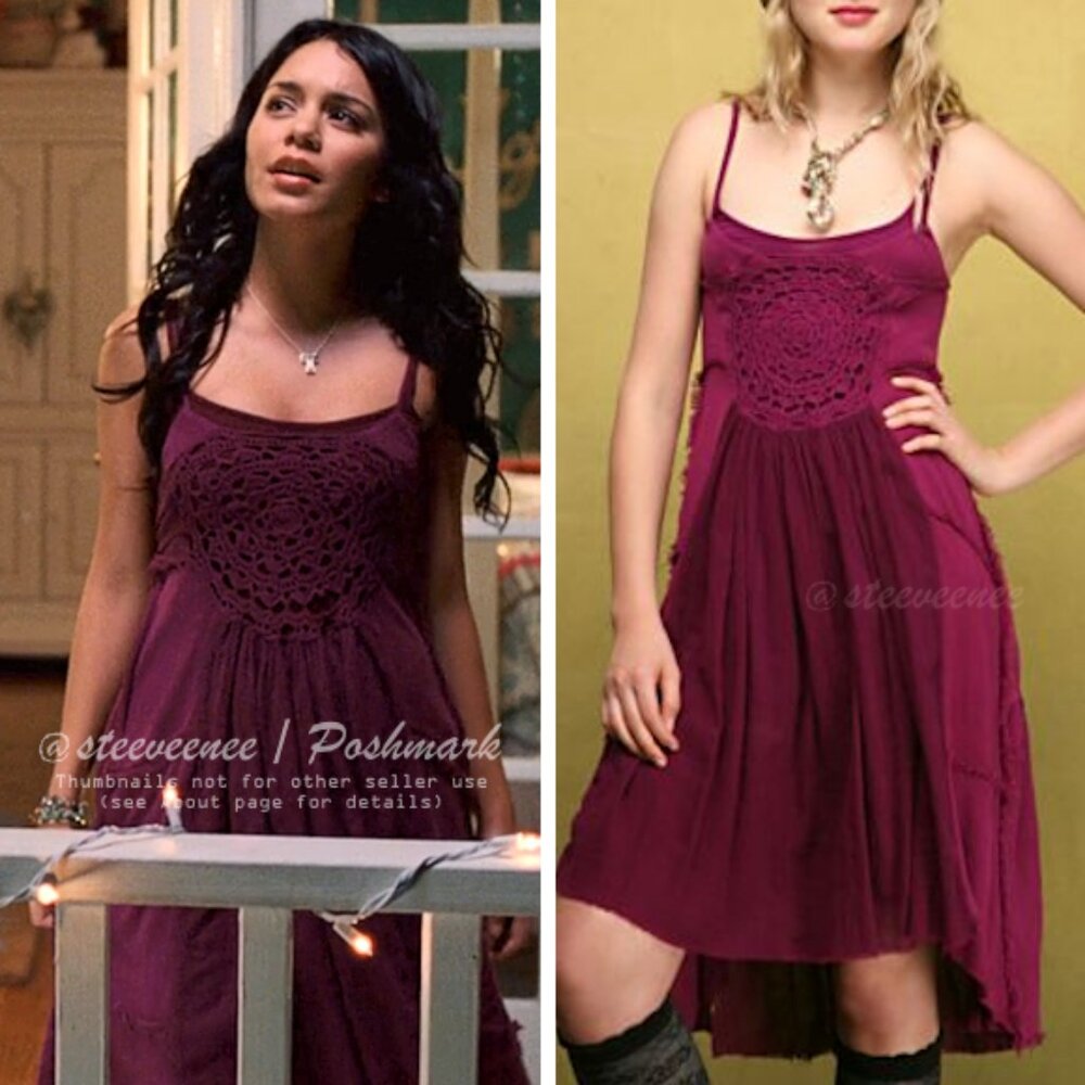 RARE Free People Spanish Dancer Dress in Fuschia ASO Gabriella Montez ALTERED